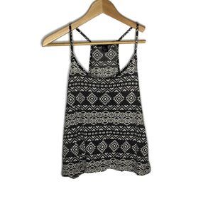 Forever 21 Aztec print crop tank top Razor back